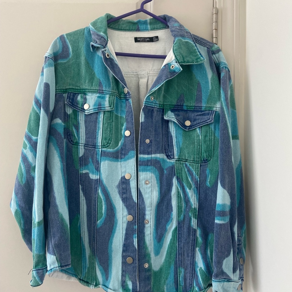 Patterned Denim Jacket